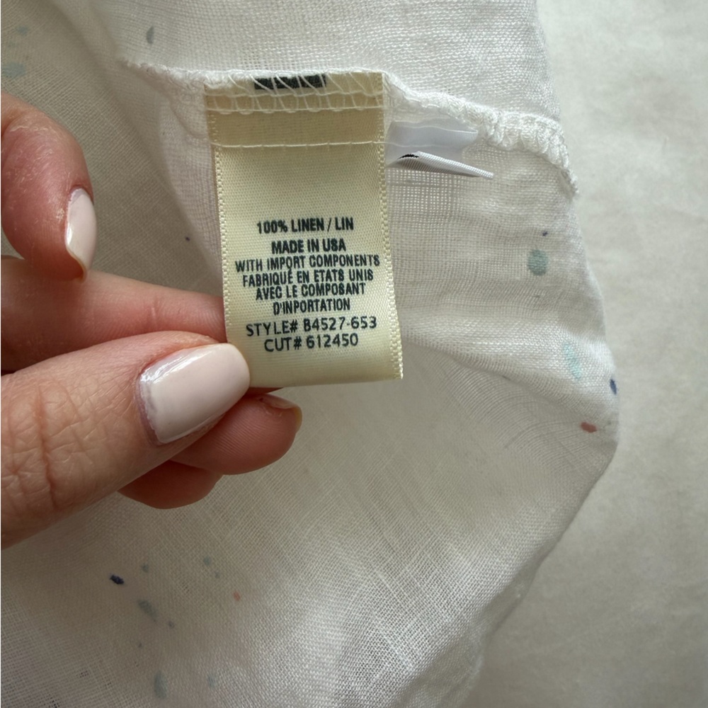 NWT Bella Dahl Linen blouse size M - Picture 6 of 6